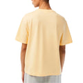 Yellow - Back - Lacoste Womens-Ladies Premium Cotton Crew Neck Boyfriend T-Shirt