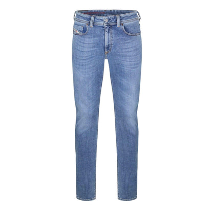 Light Blue - Front - Diesel Mens Sleenker Organic Cotton Skinny Jeans