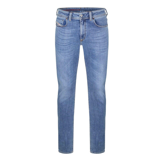 Light Blue - Front - Diesel Mens Sleenker Organic Cotton Skinny Jeans