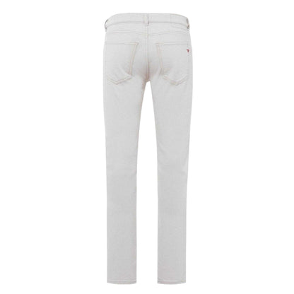 White - Back - Diesel Mens 2019 D-Strukt Denim Mid Rise Slim Jeans