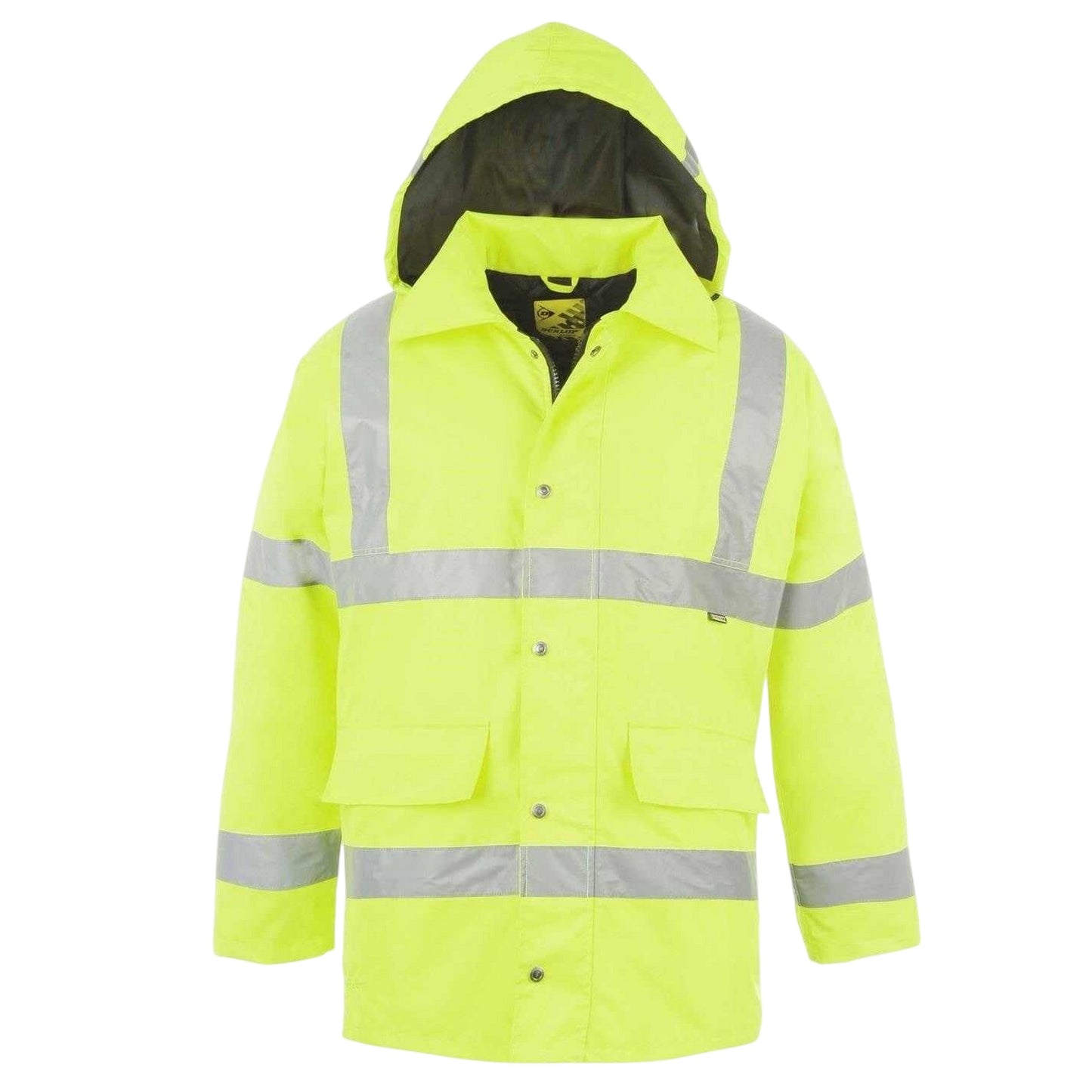 Yellow - Front - Dunlop Unisex Adult Hi-Vis Safety Parka