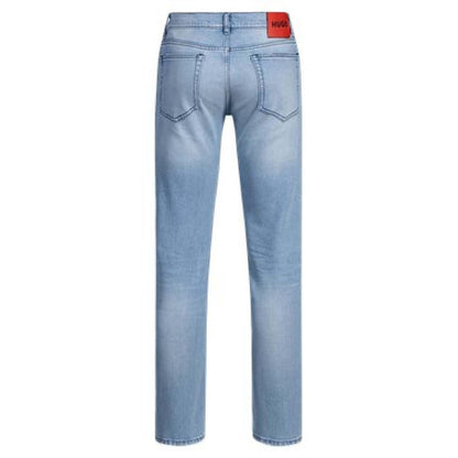 Light Blue - Back - Hugo Mens 708 Denim Slim Jeans