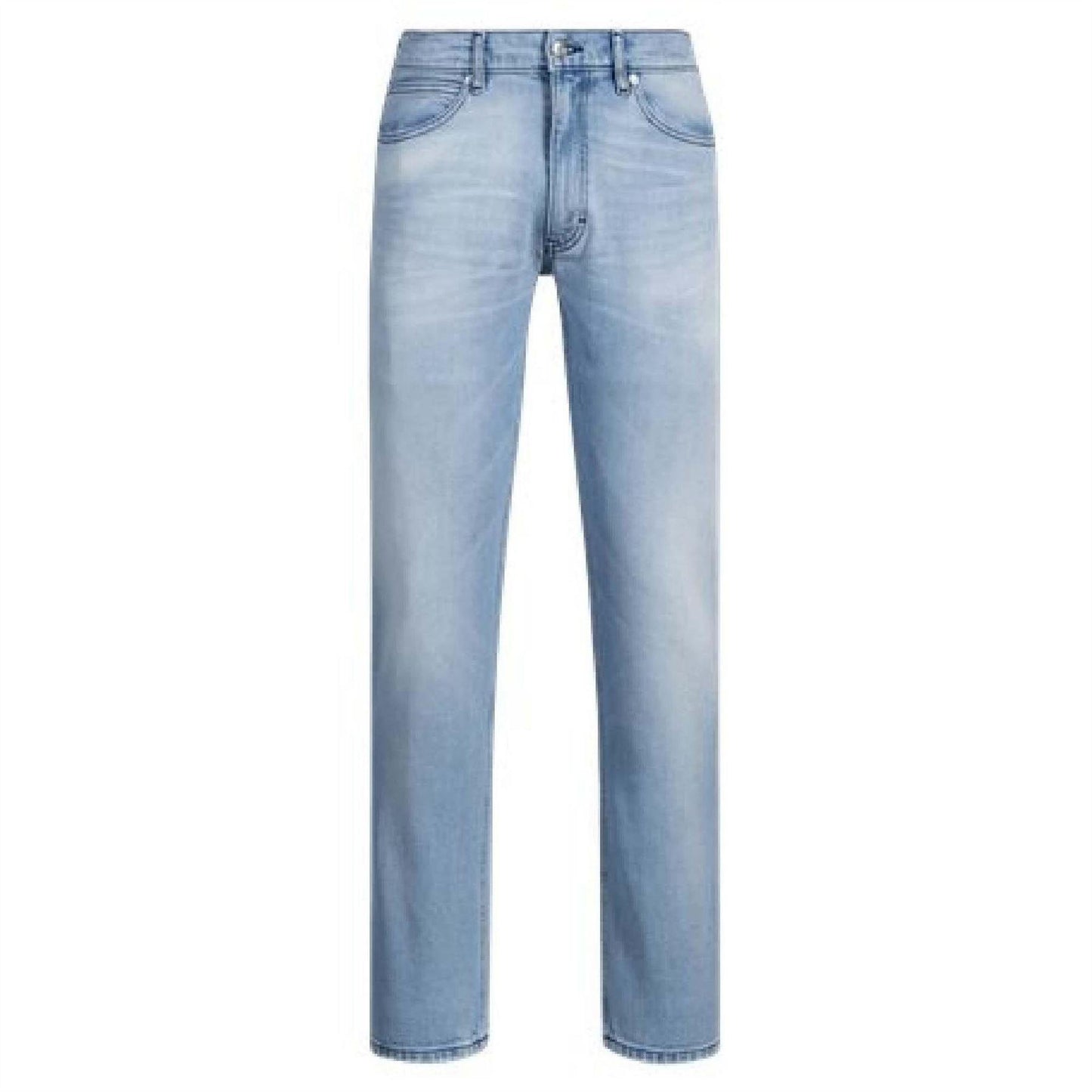 Light Blue - Front - Hugo Mens 708 Denim Slim Jeans