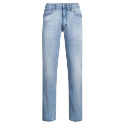 Light Blue - Front - Hugo Mens 708 Denim Slim Jeans