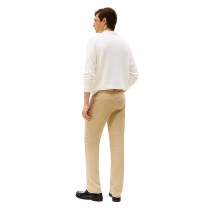 Beige - Back - Tommy Hilfiger Mens Denton Straight Leg Jeans