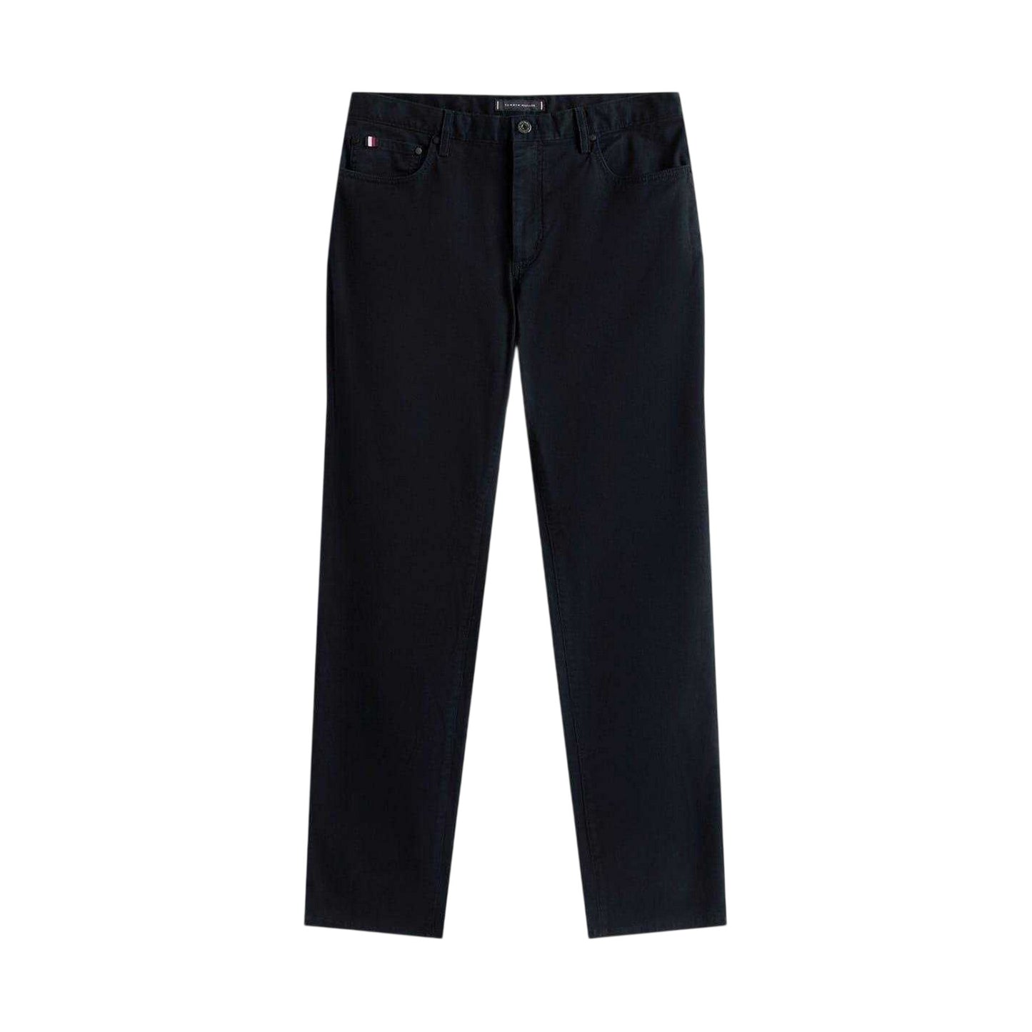 Dark Blue - Front - Tommy Hilfiger Mens Denton Straight Leg Jeans