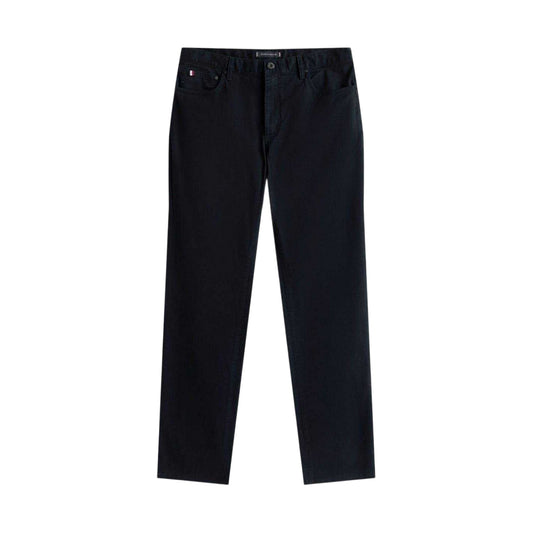 Dark Blue - Front - Tommy Hilfiger Mens Denton Straight Leg Jeans