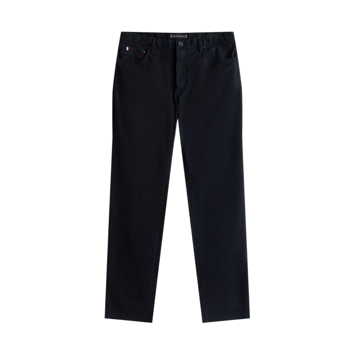 Dark Blue - Front - Tommy Hilfiger Mens Denton Straight Leg Jeans