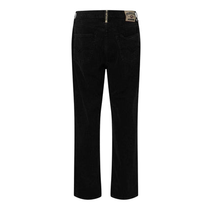 Black - Back - Replay Mens 9zero1 Denim Straight Leg Jeans