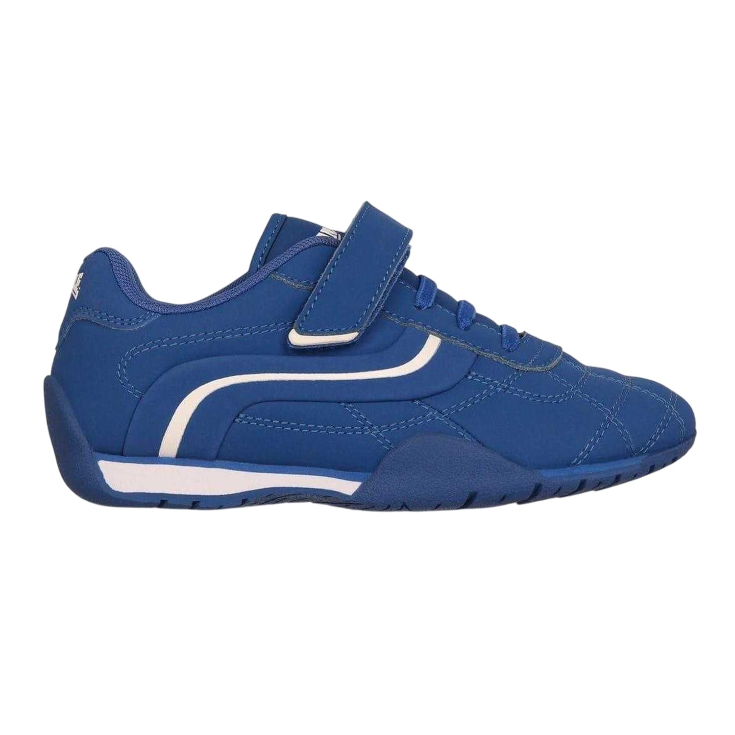 Blue - Front - Lonsdale Childrens-Kids Camden Hook and Loop Trainers