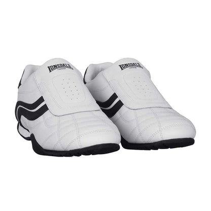 White-Navy - Pack Shot - Lonsdale Mens Camden Leather Slip-on Trainers