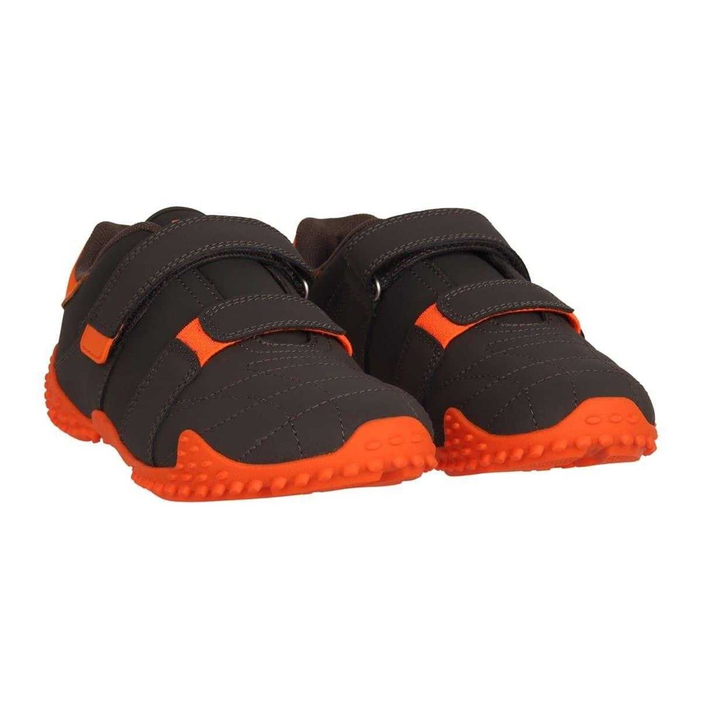 Charcoal - Pack Shot - Lonsdale Childrens-Kids Fulham Leather Trainers