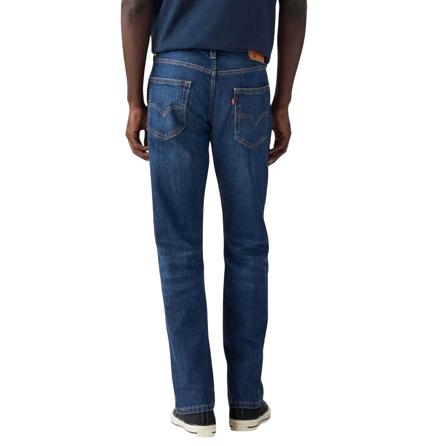 Denim - Back - Levis Mens 502 To The Falls Tapered Leg Jeans
