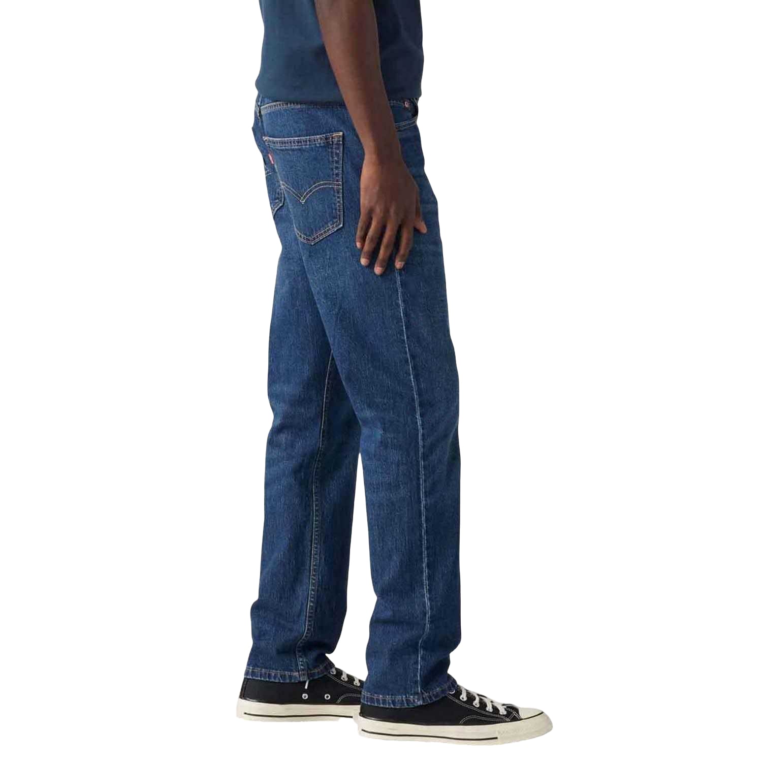 Denim - Side - Levis Mens 502 To The Falls Tapered Leg Jeans