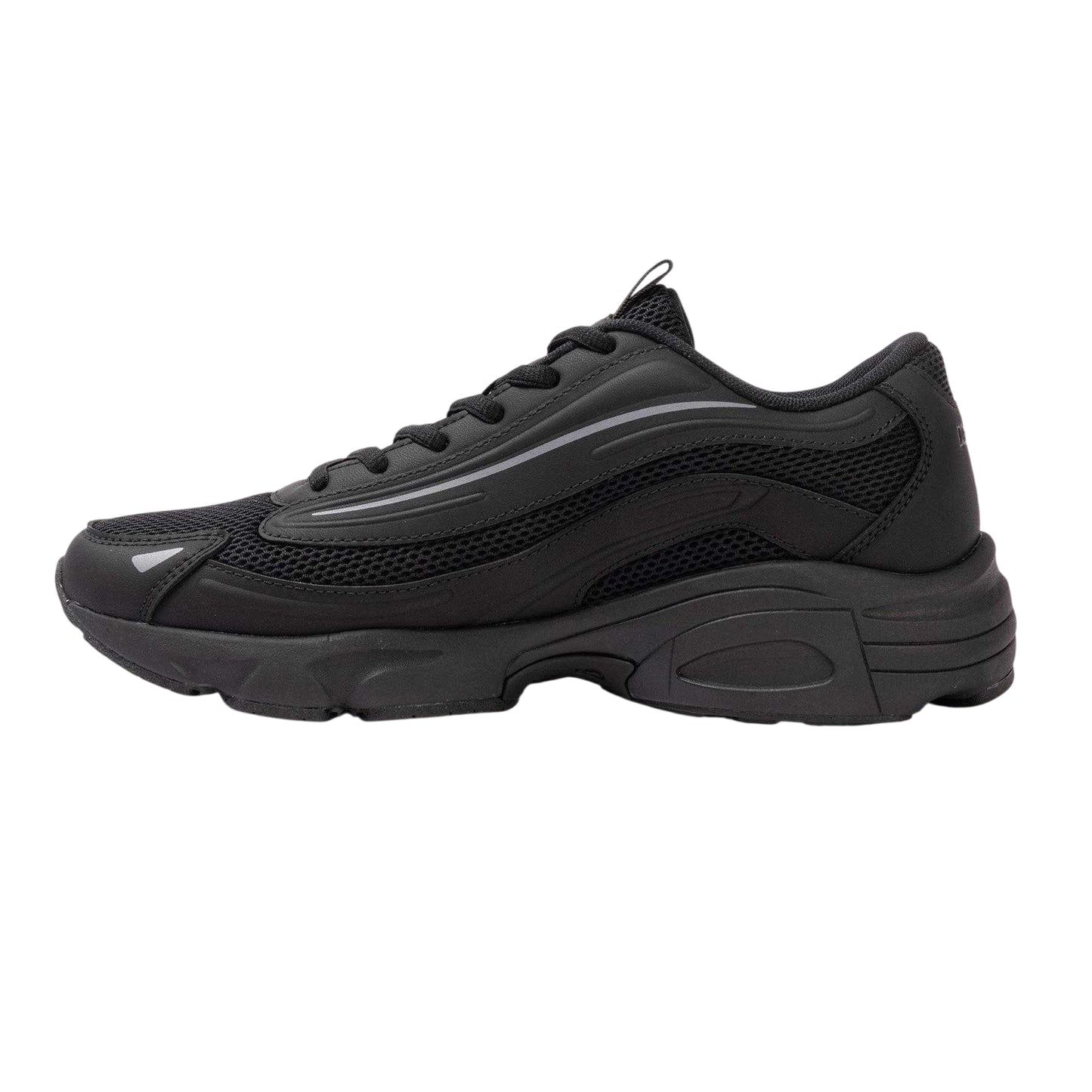 Black - Back - Kappa Mens Nerito Logo Trainers