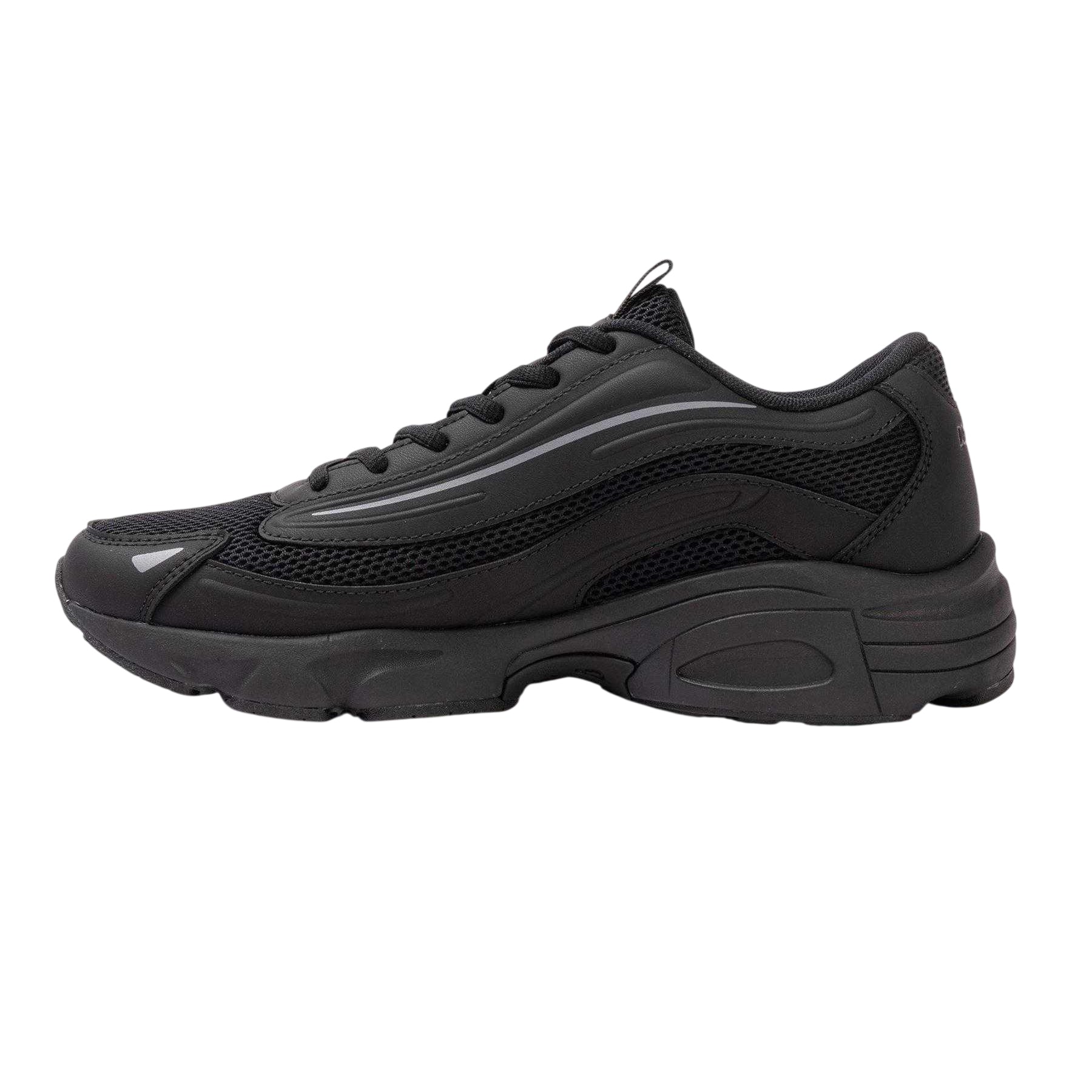Black - Back - Kappa Mens Nerito Logo Trainers