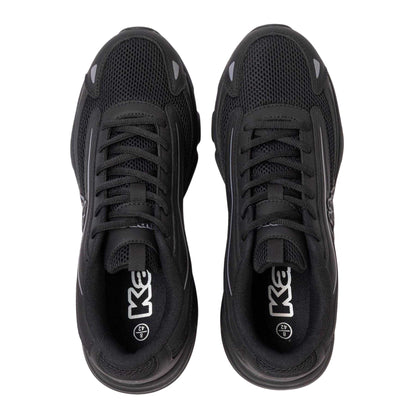 Black - Side - Kappa Mens Nerito Logo Trainers