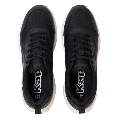 Black-White - Lifestyle - Kappa Mens Ripa Logo Low Cut Trainers