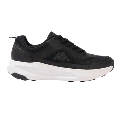 Black-White - Front - Kappa Mens Ripa Logo Low Cut Trainers