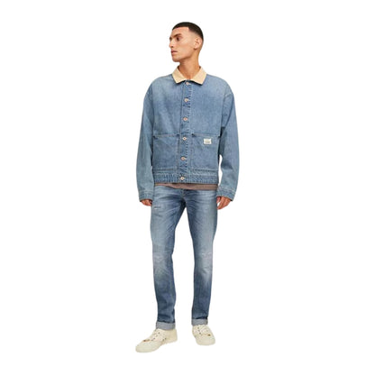Blue Denim - Lifestyle - Jack And Jones Mens Bengaline Regular Jeans