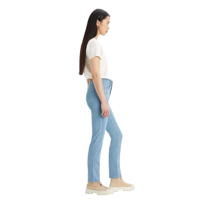 Denim - Side - Levis Womens-Ladies 724 Rio Fate High Rise Straight Jeans