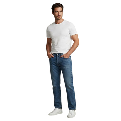 Blue - Side - Levis Mens 511 Cotton Slim Jeans