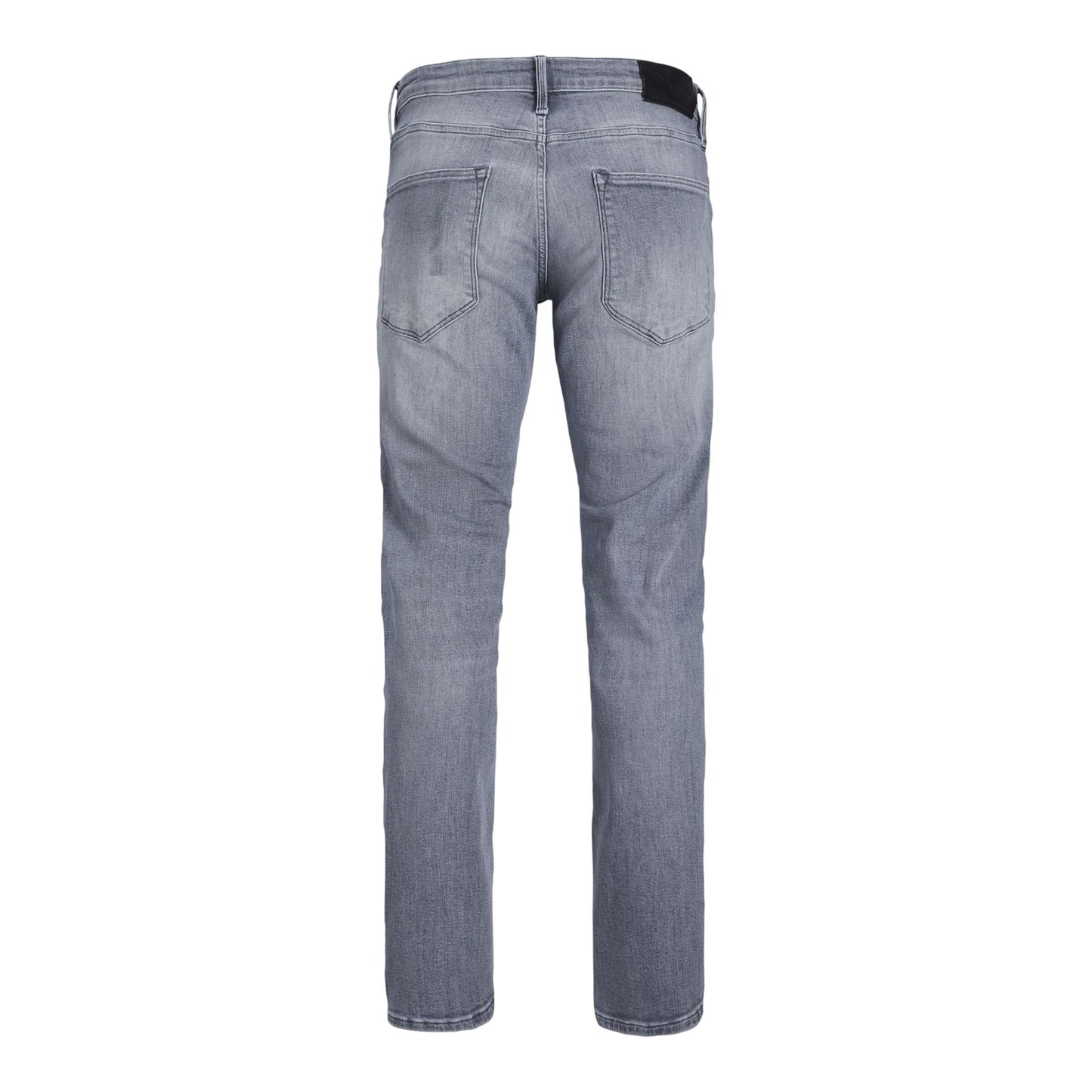 Grey Denim - Back - Jack And Jones Mens 5 Pockets Straight Jeans