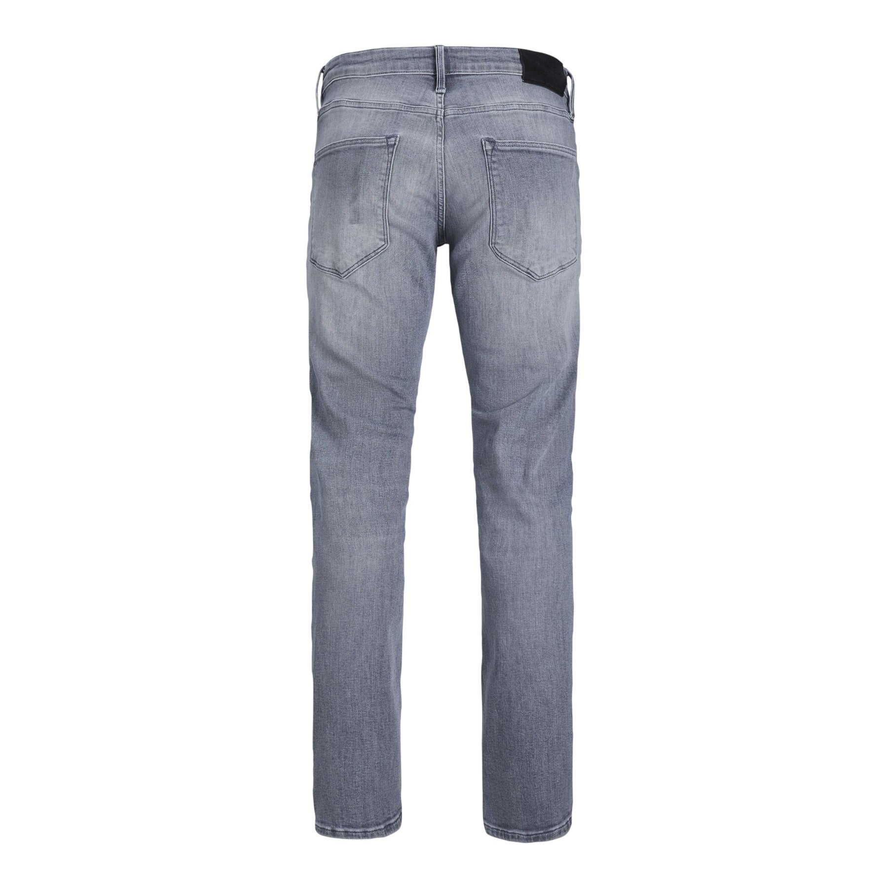 Grey Denim - Back - Jack And Jones Mens 5 Pockets Straight Jeans