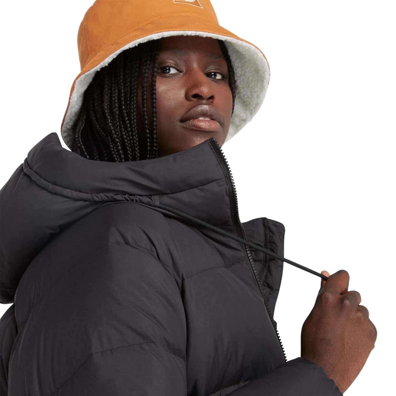 Black - Side - Timberland Womens-Ladies Recycled Down Padded Jacket