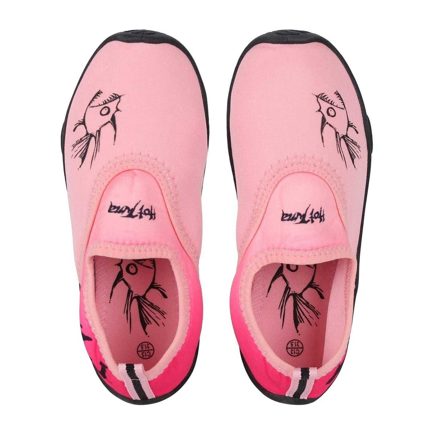 Pink-Black - Lifestyle - Hot Tuna Childrens-Kids Splasher Water Shoes