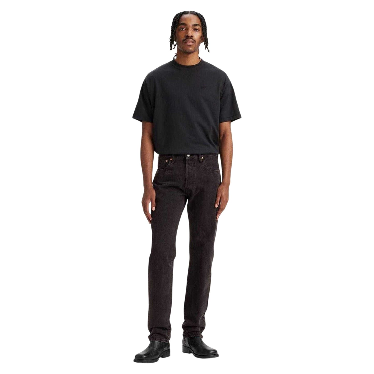Black - Lifestyle - Levis Mens Driverway 93 Straight Jeans