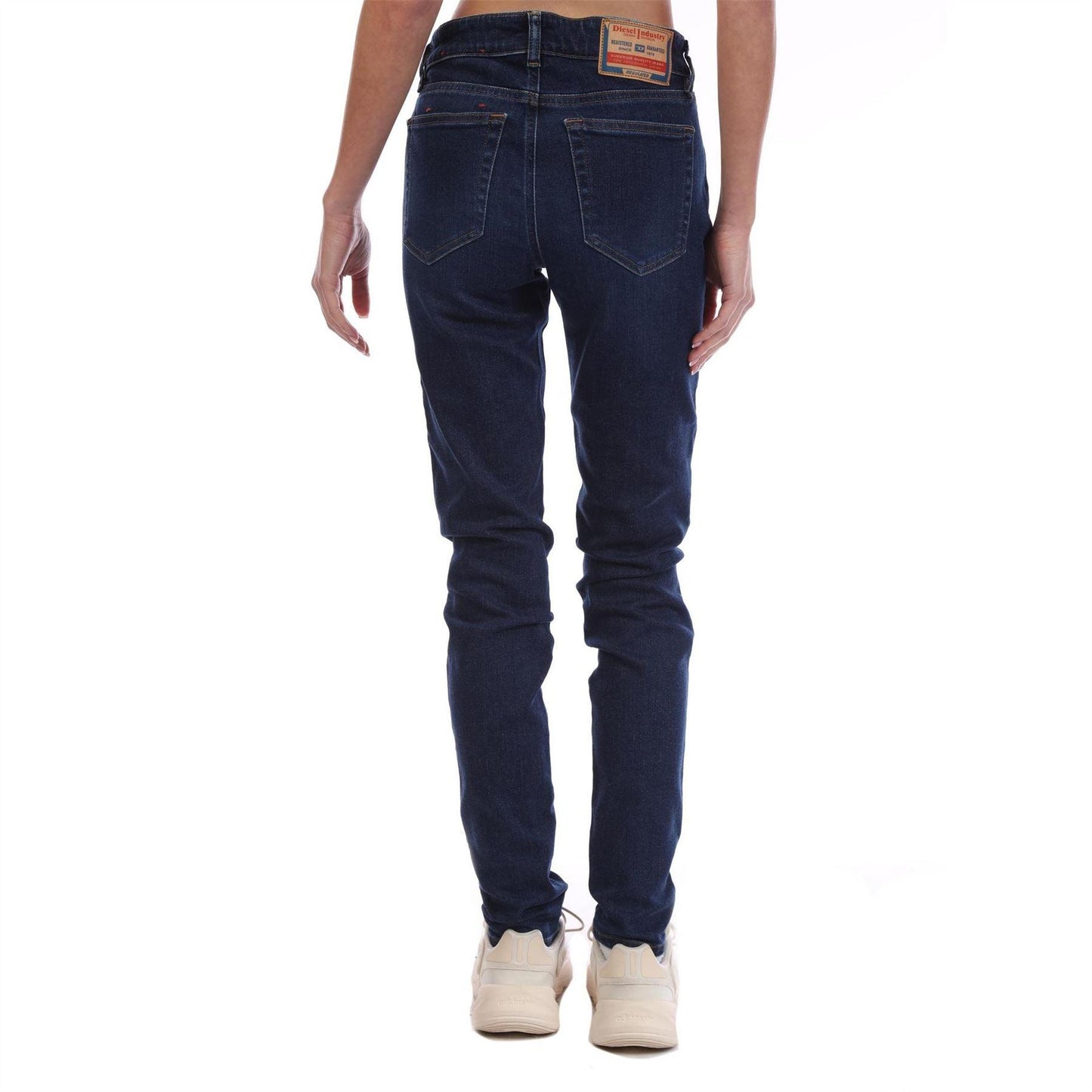 Blue - Back - Diesel Womens-Ladies 2018 Slandy Low Skinny Jeans