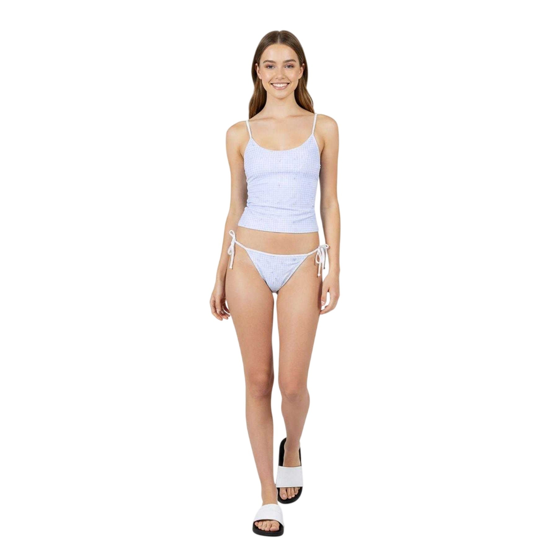 Blue - Lifestyle - Jack Wills Womens-Ladies Gingham Bikini Bottoms