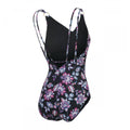 Black - Back - Speedo Womens-Ladies Floral Strappy One Piece Swimsuit