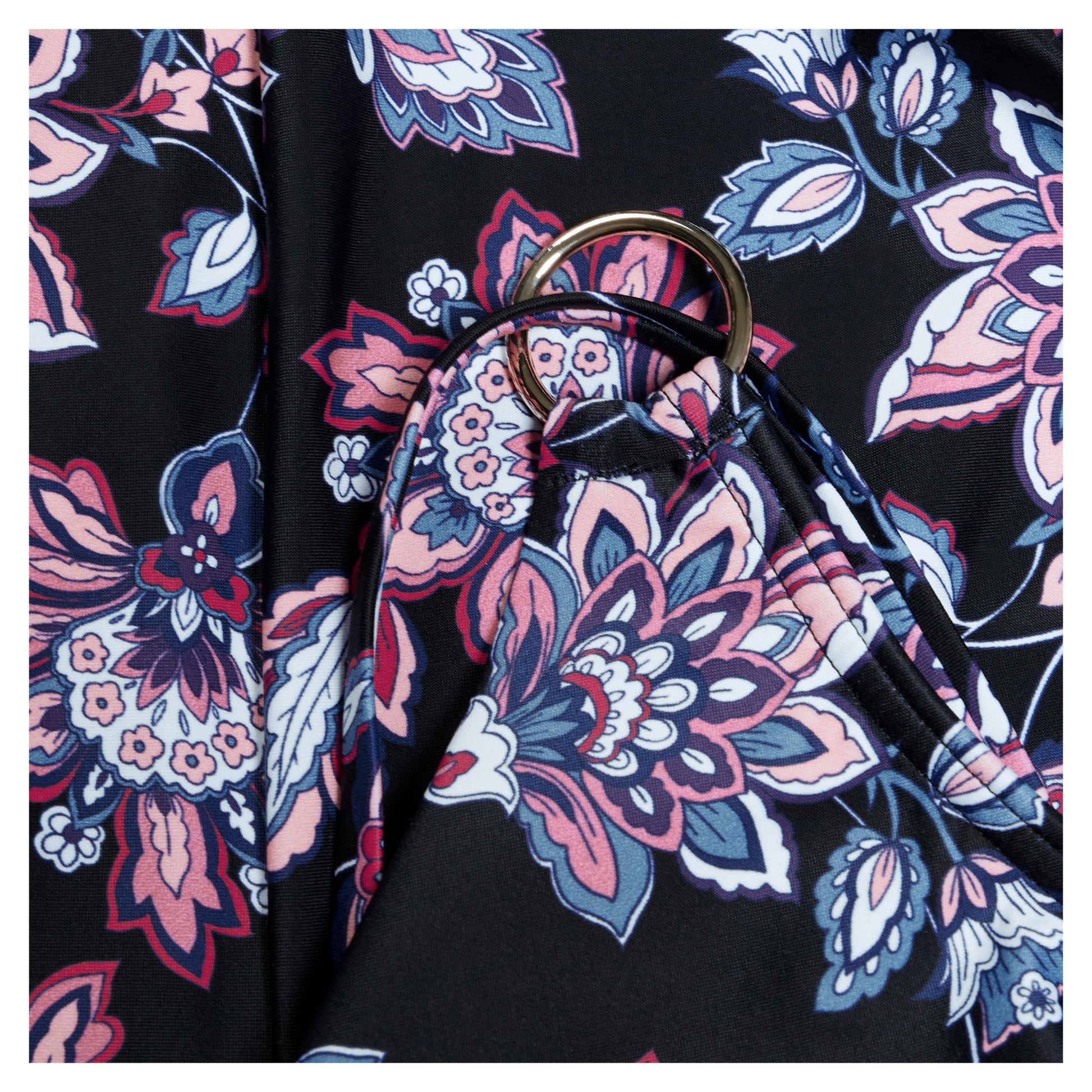 Black - Lifestyle - Speedo Womens-Ladies Floral Strappy One Piece Swimsuit
