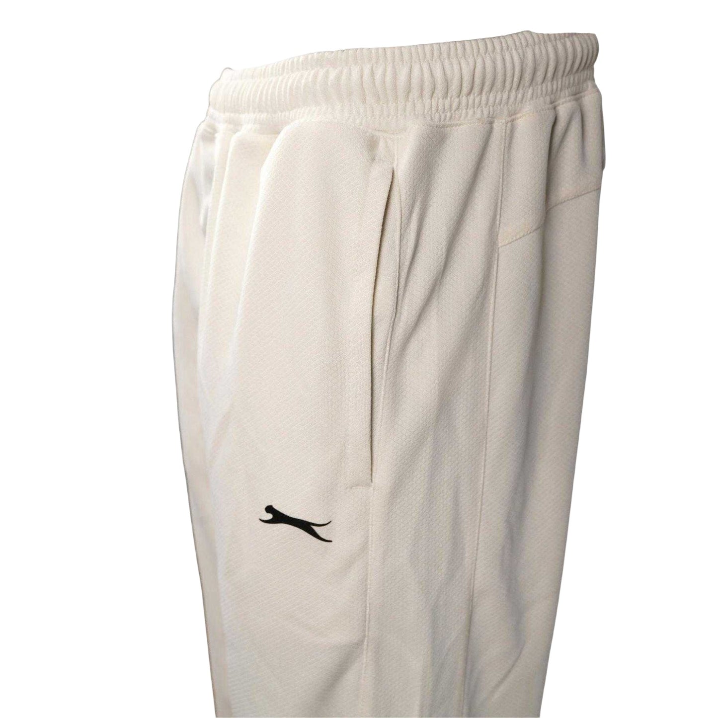 Cream - Side - Slazenger Mens Aero Plain Cricket Trousers