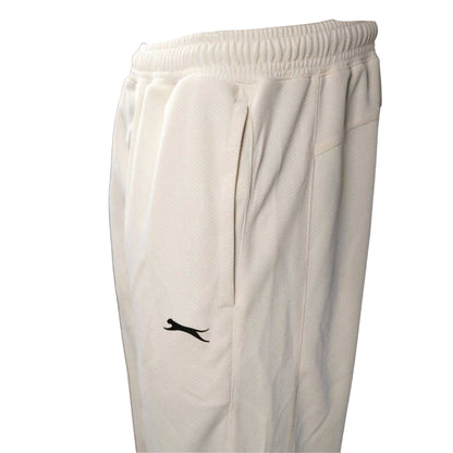 Cream - Side - Slazenger Mens Aero Plain Cricket Trousers