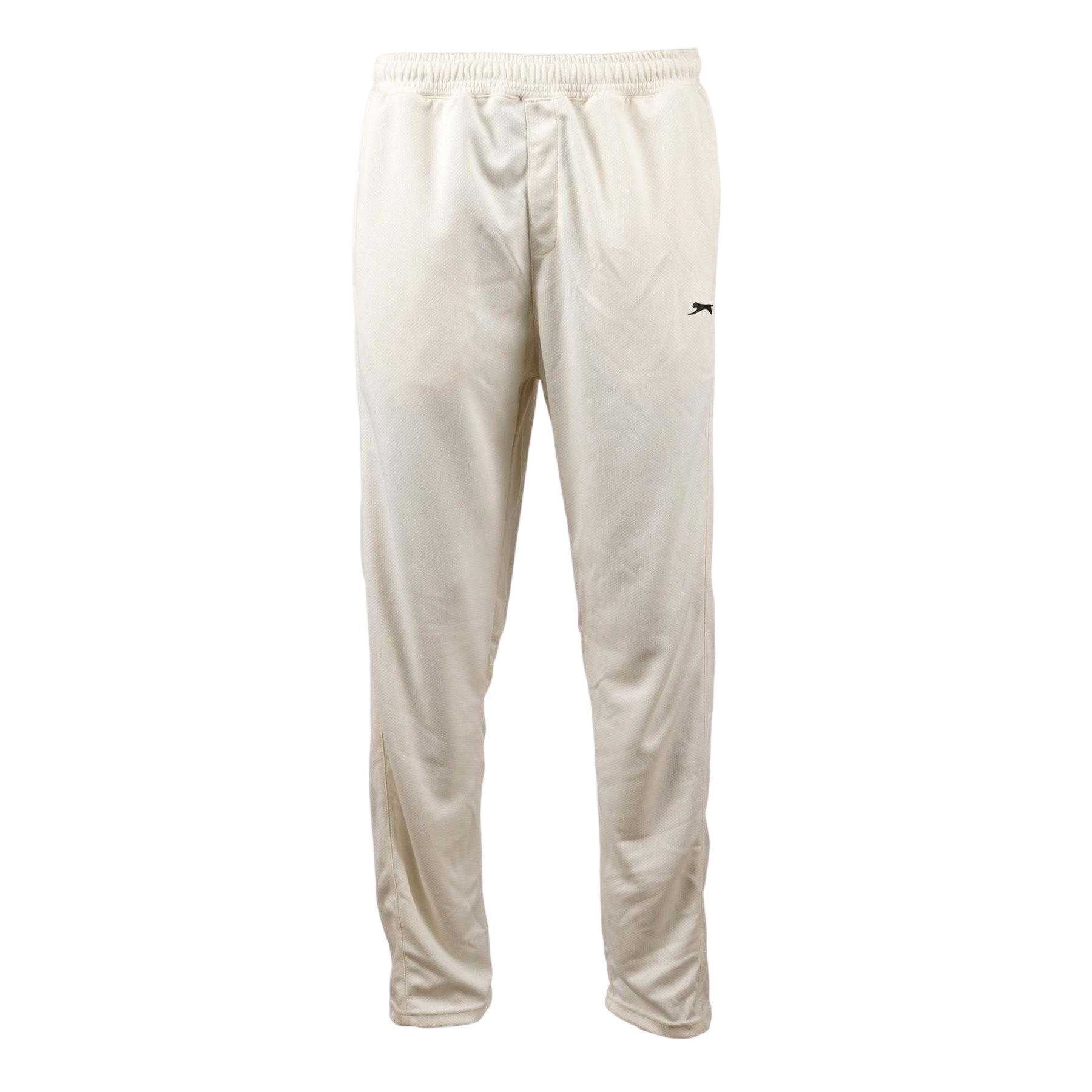 Cream - Front - Slazenger Mens Aero Plain Cricket Trousers