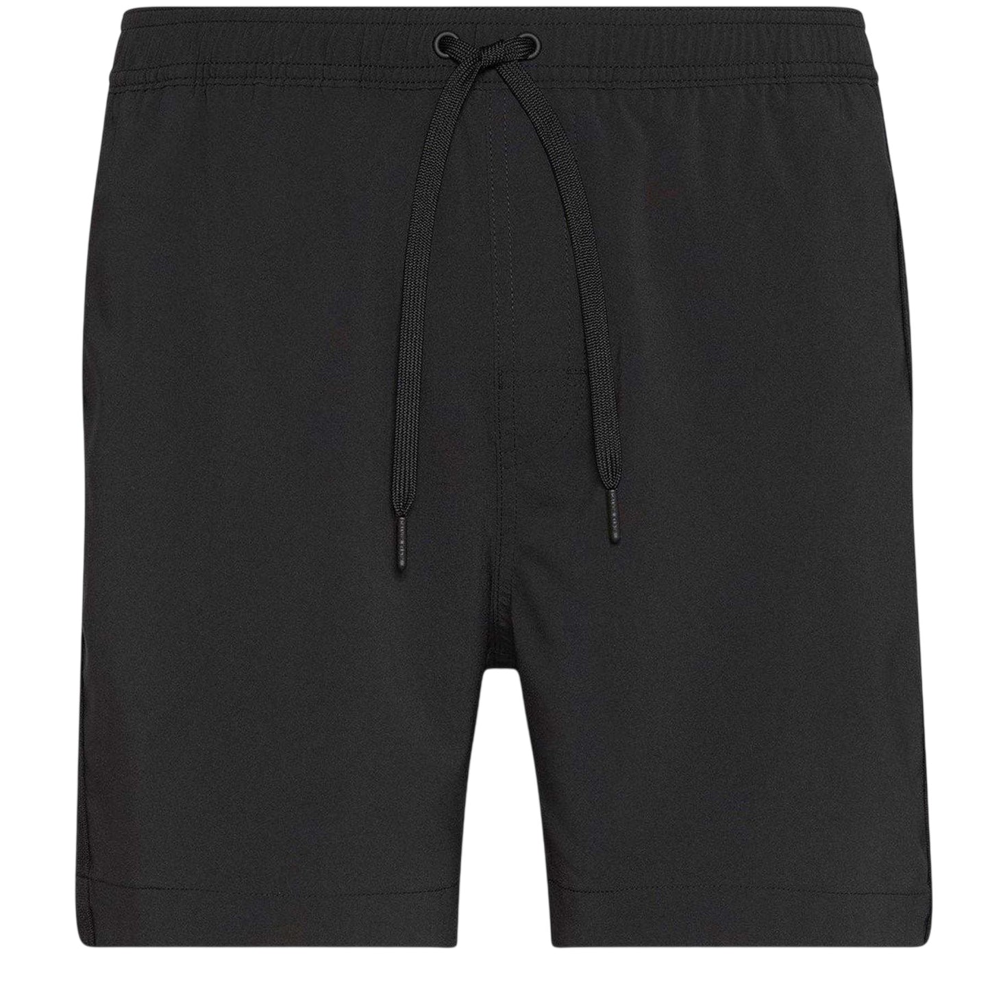 Black - Front - Calvin Klein Mens Logo Swim Shorts
