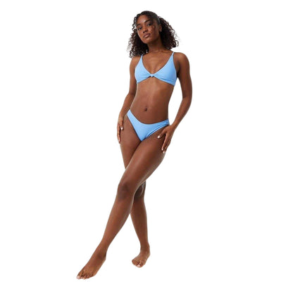 Marina Blue - Lifestyle - Jack Wills Womens-Ladies Plain High Waist Swimming Tanga