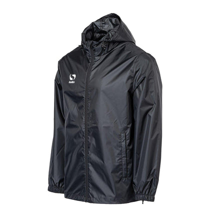 Black - Side - Sondico Mens Waterproof Hooded Jacket