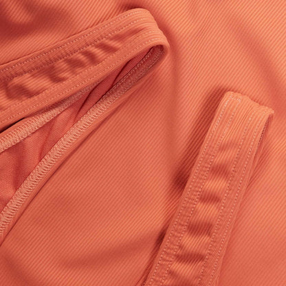 Orange - Lifestyle - Speedo Womens-Ladies Textured U-Back One Piece Swimsuit