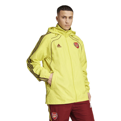 Yellow Sulphur - Side - Adidas Mens 2024-2025 Arsenal FC Windbreaker