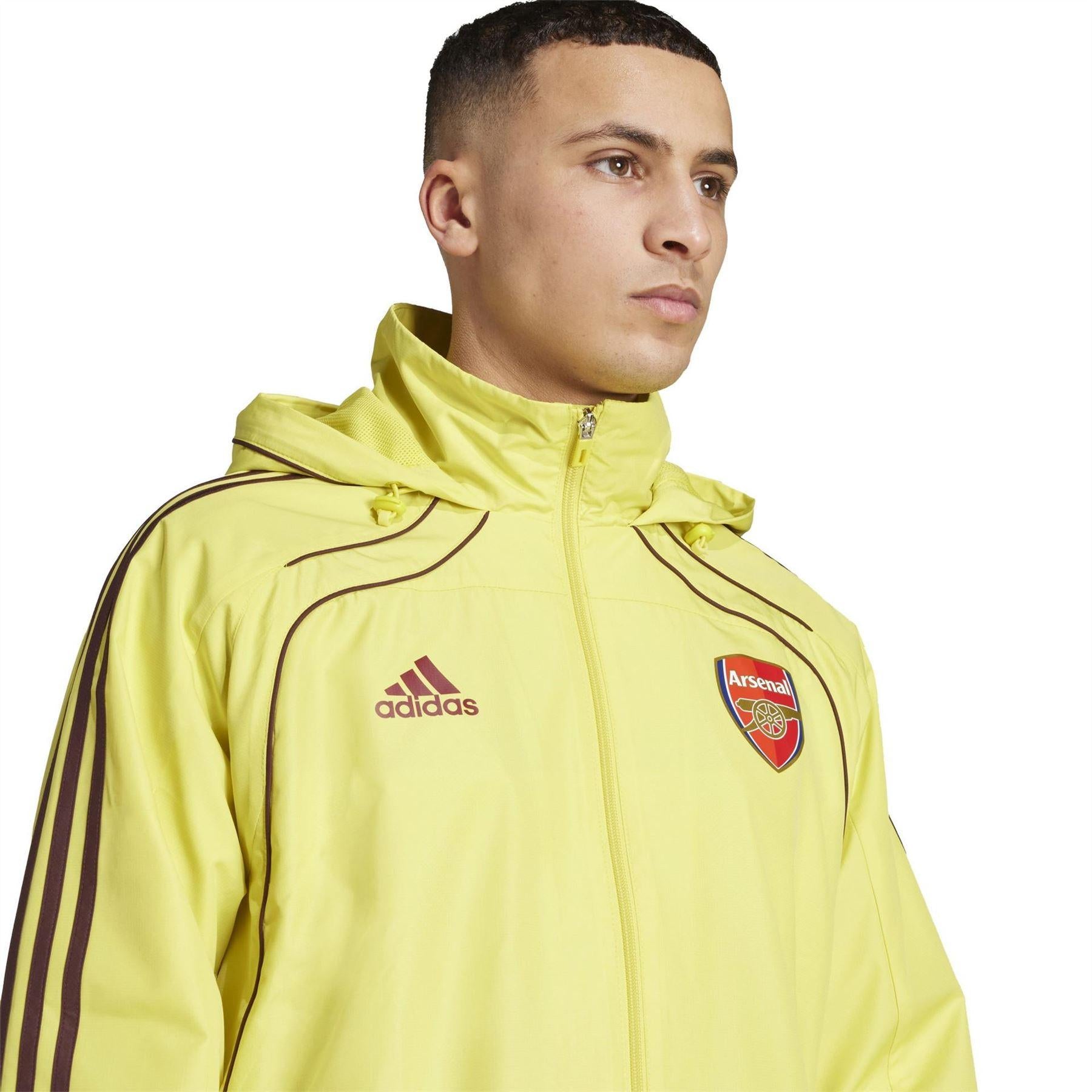 Yellow Sulphur - Lifestyle - Adidas Mens 2024-2025 Arsenal FC Windbreaker