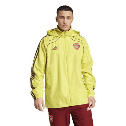 Yellow Sulphur - Pack Shot - Adidas Mens 2024-2025 Arsenal FC Windbreaker