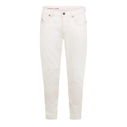 White - Front - Diesel Mens 2019 D-Strukt Slim Jeans