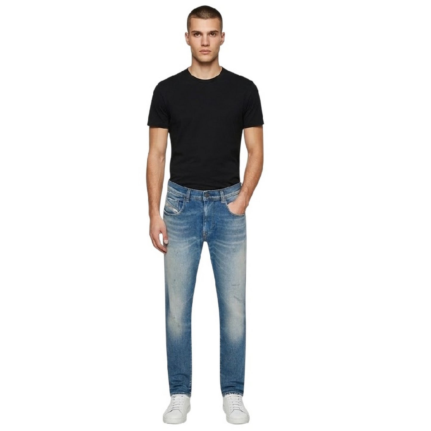 Blue Denim - Lifestyle - Diesel Mens 2019 D-Strukt Slim Jeans