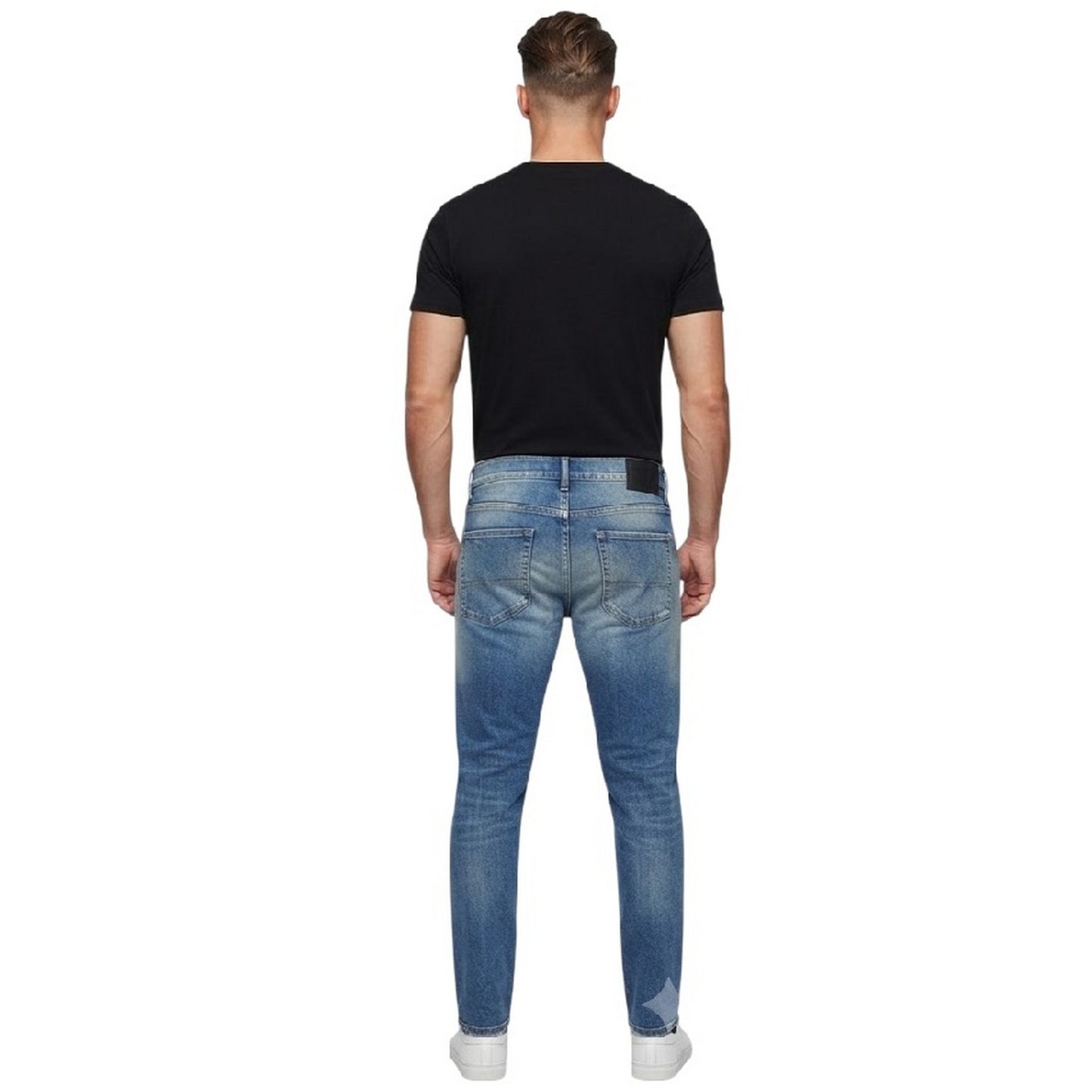 Denim Blue - Back - Diesel Mens 2019 D-Strukt Slim Jeans