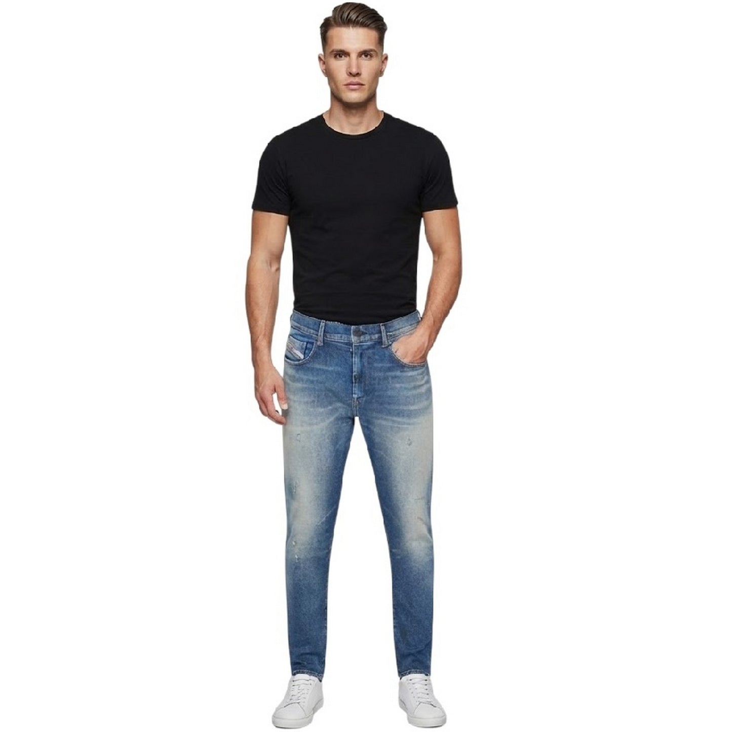 Denim Blue - Lifestyle - Diesel Mens 2019 D-Strukt Slim Jeans