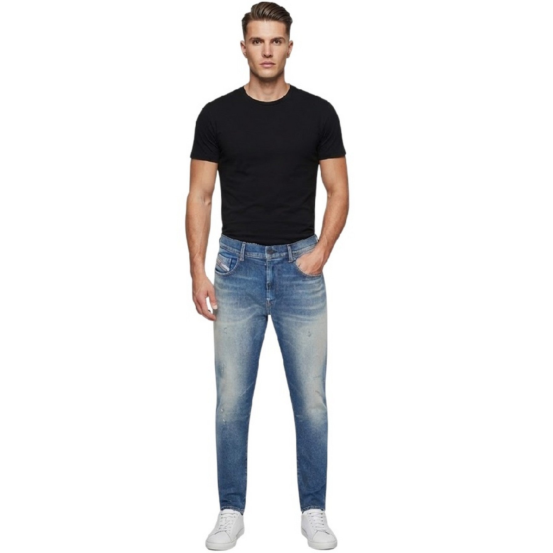 Denim Blue - Lifestyle - Diesel Mens 2019 D-Strukt Slim Jeans